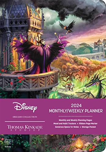 Disney Dreams Collection by Thomas Kinkade Studios 12-Month 2024 Monthly/Weekly: Maleficent von Andrews McMeel Publishing